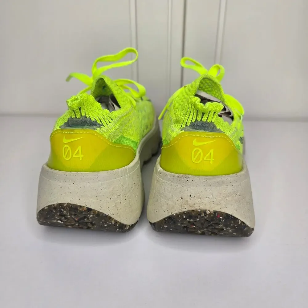 Nike Space‎ Hippie 04 Lemon Twist Sneakers Neon Yellow Kicks Women's Size 7 Cool